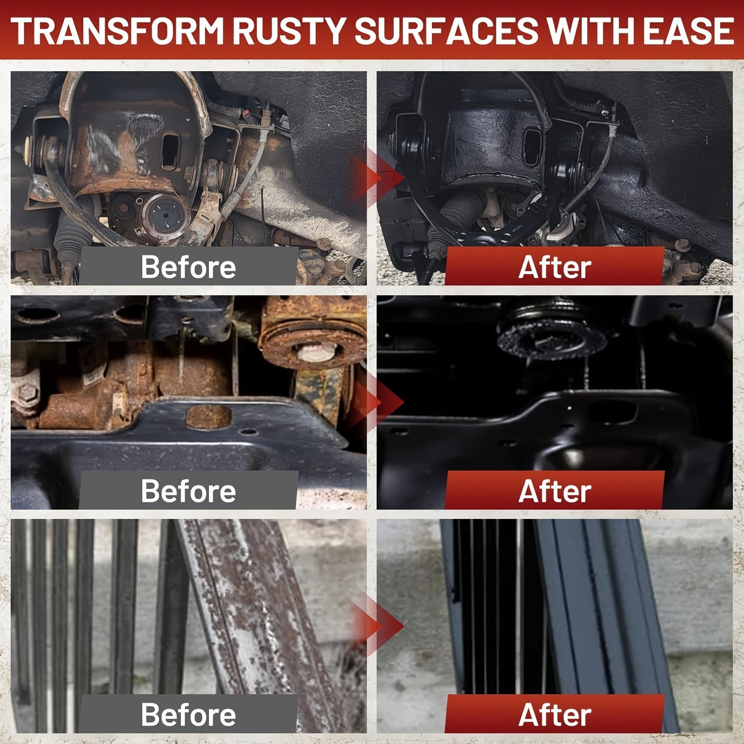 35 Fluid Ounces Remove Rust Rust-Stop And Corrosion Permanently Rust Preventive Coating Anti-Rust Automotive Rust Reformer for Metal & Seal, Rust Converter Non-Porous Protective Barrier Black Metallic Paint