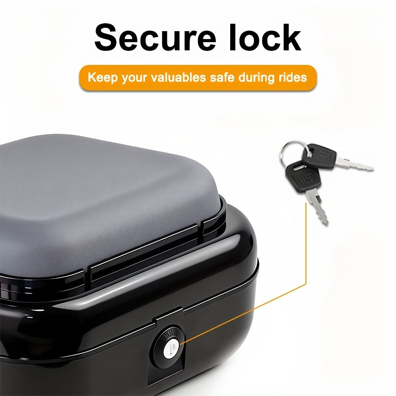 New Electric Scooter Tail Trunk with Passenger Seating Capability | Compatible with Kukirin KUGOO M5/M5PRO, Features a Safety Locking Seat Storage Box. Large Capacity, Soft Cushion, Universal Fit, Durable, Without Battery