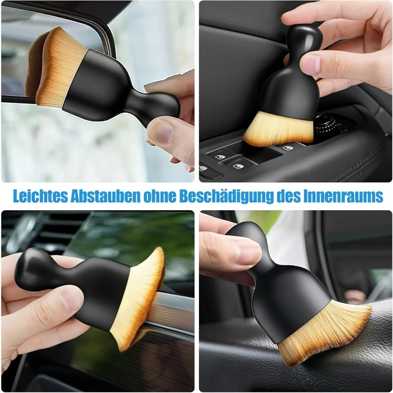 A Car Cleaning Set with 11 Items, Featuring Tire Brushes, Microfiber Gloves, Thick Absorbent Pads for Scratch Removal, And Detail Sponges Suitable for Both The Inside And Outside of The Vehicle