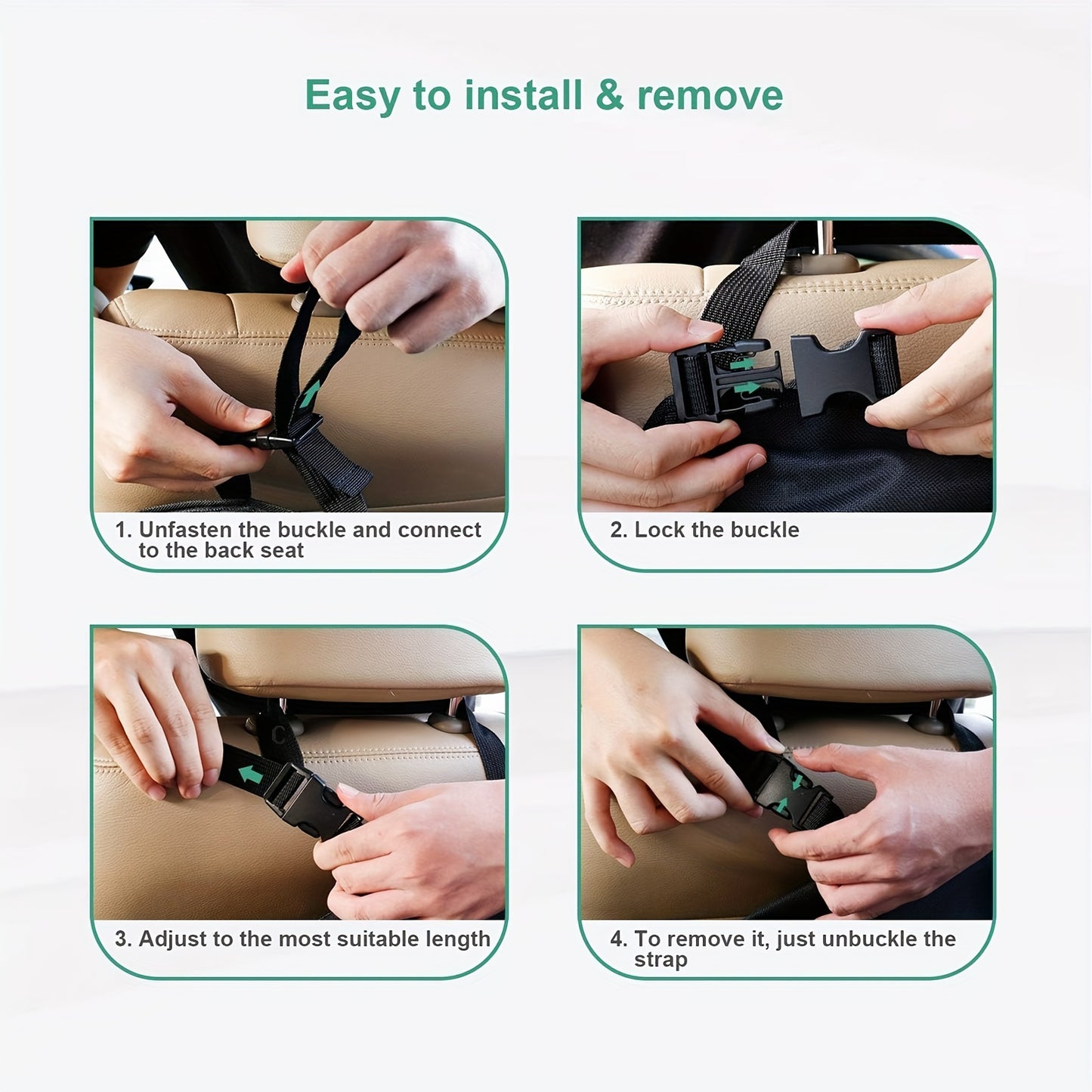Rear Seat Trunk Organizer Suspended Car Organizer Trunk Foldable Cargo Storage with 6 Large Pockets 3 Adjustable Shoulder Straps 40x19 Inches