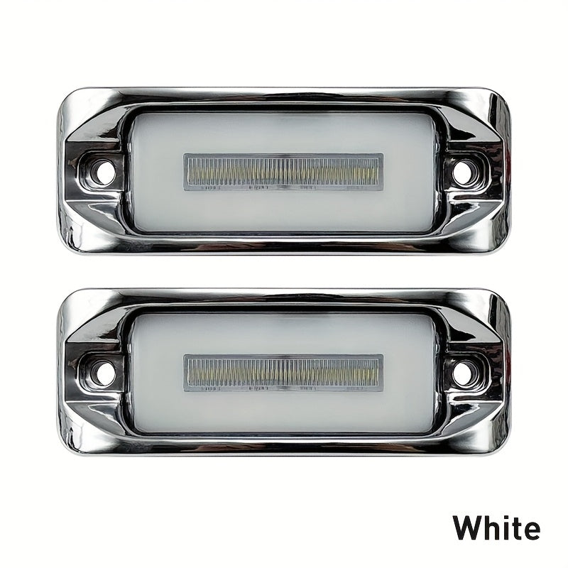 2pcs of Car Side Lights, LED High And Low Brightness + Strobe, Truck Side Signal Warning Lights, Decorative Flashing Lights for Night Driving