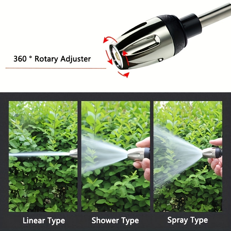 This Is a Robust Car Wash Gun Designed for High Pressure, Made from Sturdy Plastic And Does Not Include a Water Hose. It Comes with an Adjustable Nozzle And Is an Effective Cleaning Device Ideal for Both Motorcycles And Cars