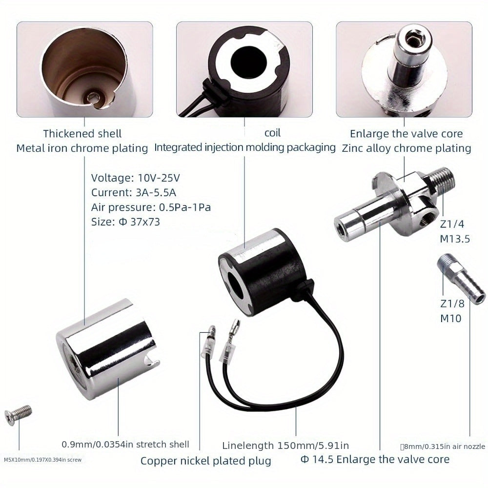 For Ford Chevy for RAM, 135DB 4 Trumpet Train Air Horn Kit, Loud 12V/ 24V for Truck Pickup