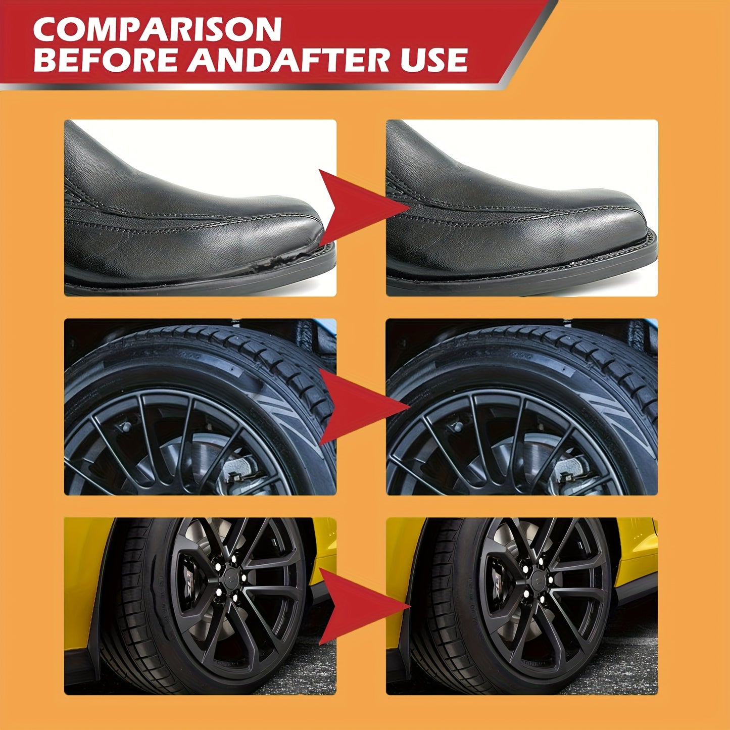 Repair Adhesive for Tires, Including a Sidewall Rubber Glue Kit (With Scraper And Tip Kit) Suitable for Bicycles, Cars, Motorcycles, Dirt Bikes, Trucks, And Tractors, Available in Black, 1.01oz/1.69oz