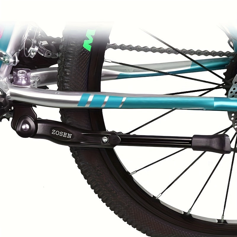 Bike Kickstand, Adjustable Strong Aluminum Alloy Bicycle Kickstand for 24-29 Inch Bikes