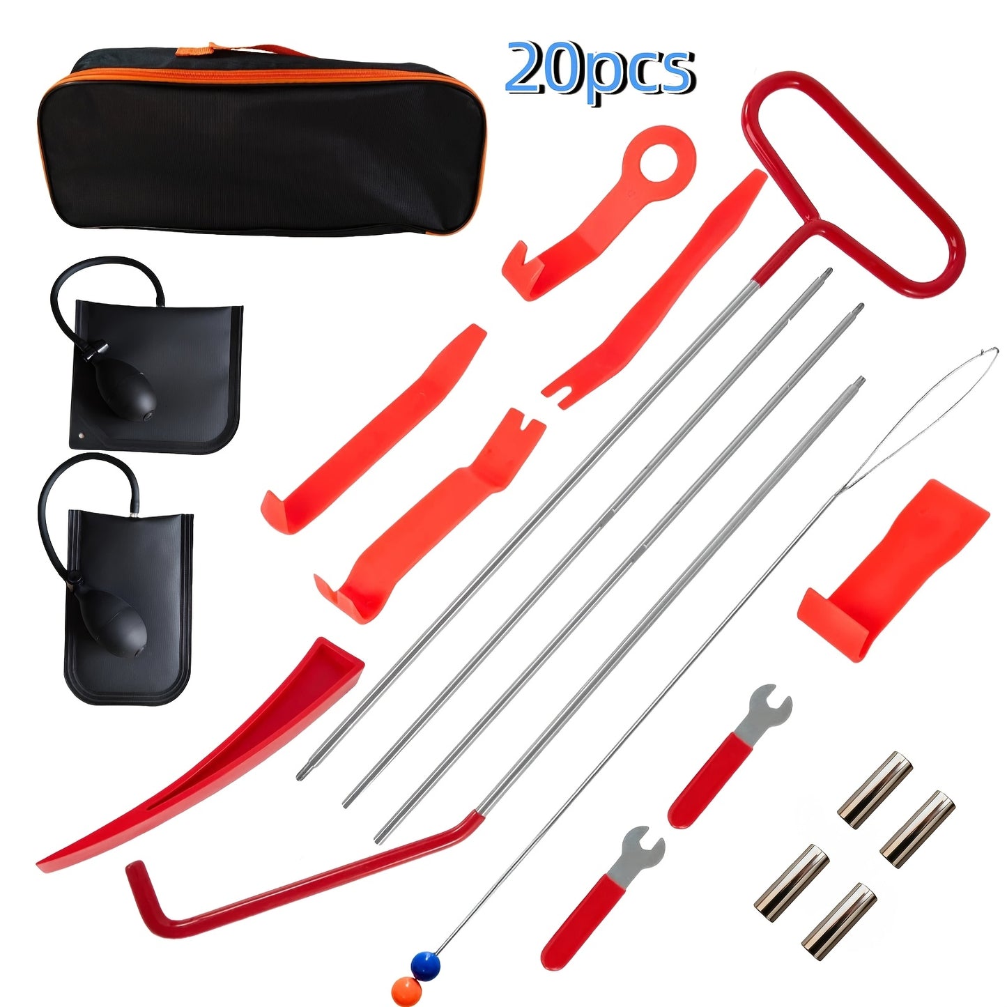 Car Maintenance Tool Set, Stainless Steel Assorted 5Th Wheel Pin Puller, Car Emergency Hook Tree Cleaning Hook, Perfect for Home Repair & Car Enthusiasts, Without Battery