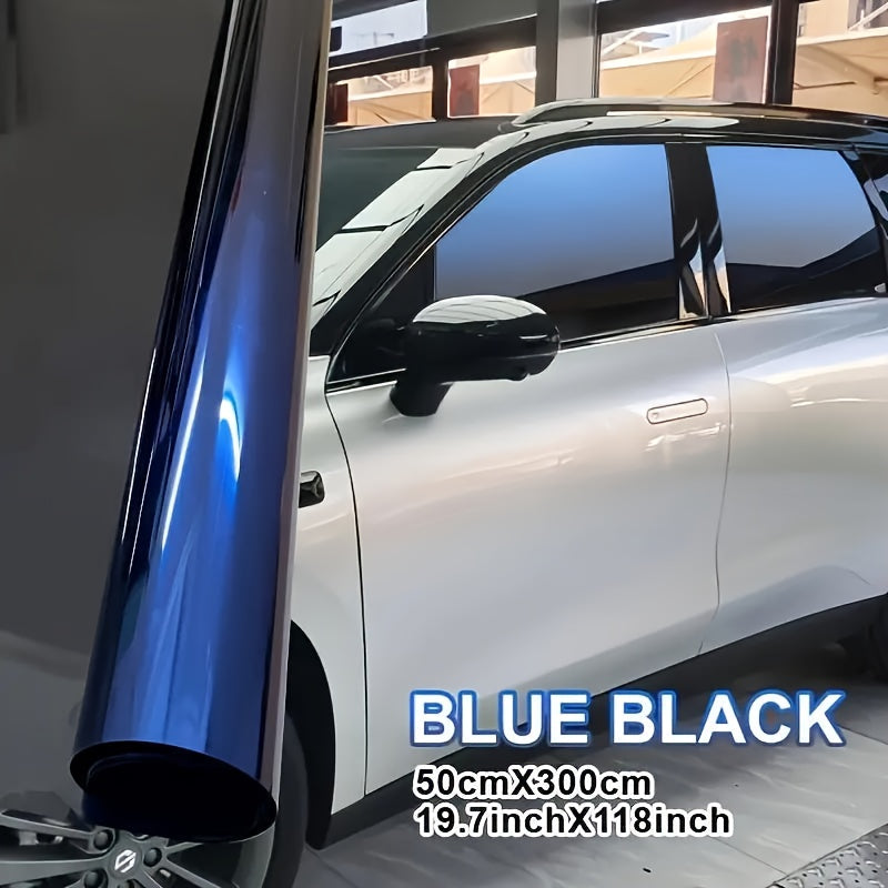 1 Roll Of 19.7 X 118 Inch Two-color Gradient Window Film | Heat Resistant, VLT, Protective, Contrasting, Tear-off and Paste, PET Material, Universally Applicable for Vehicle Exterior Accessories