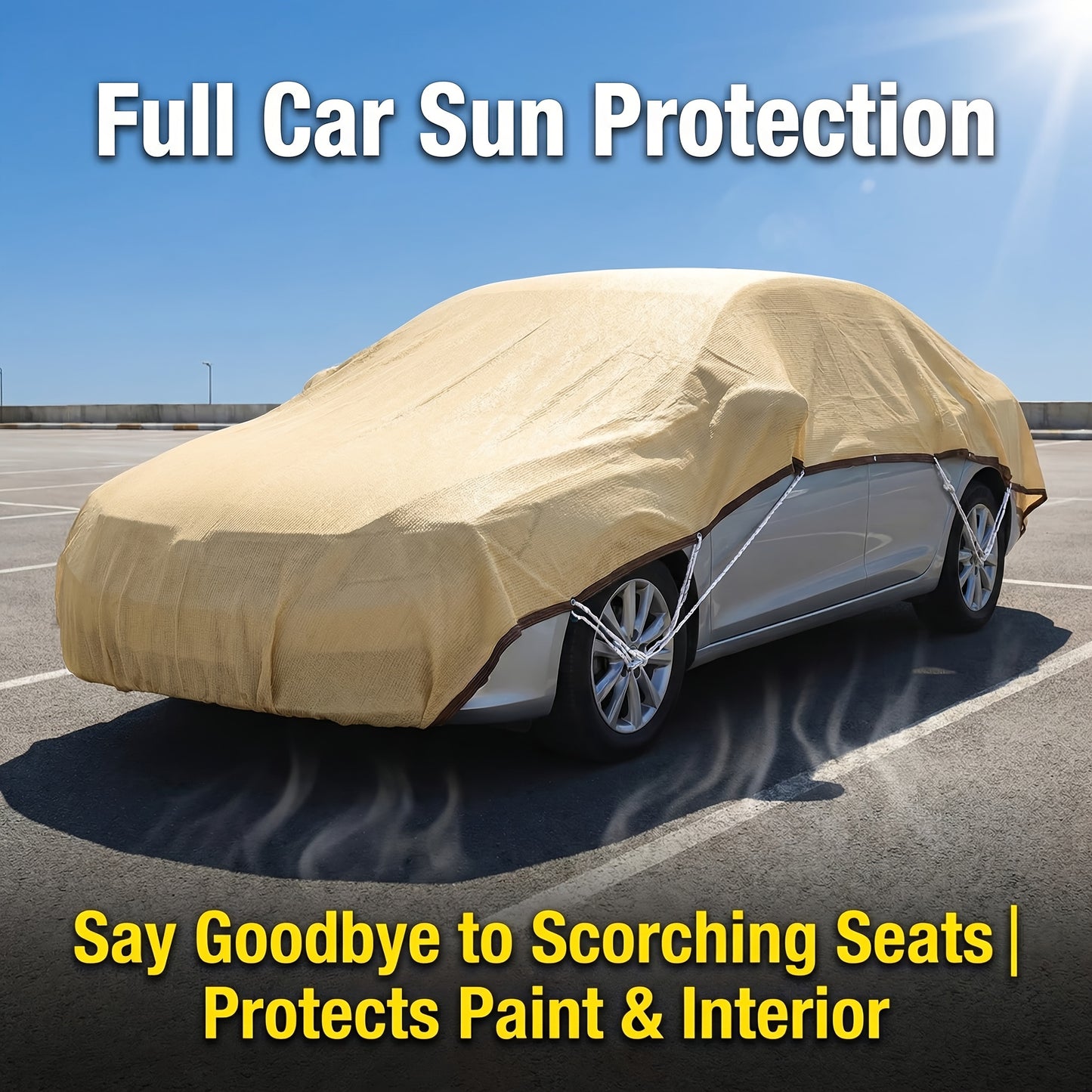 RV Camper Shade Cloth-Breathable Uv-Resistant Sun Shade Tarp, Brass Grommets, Includes Tie-Down Ropes for Versatile Outdoor Use
