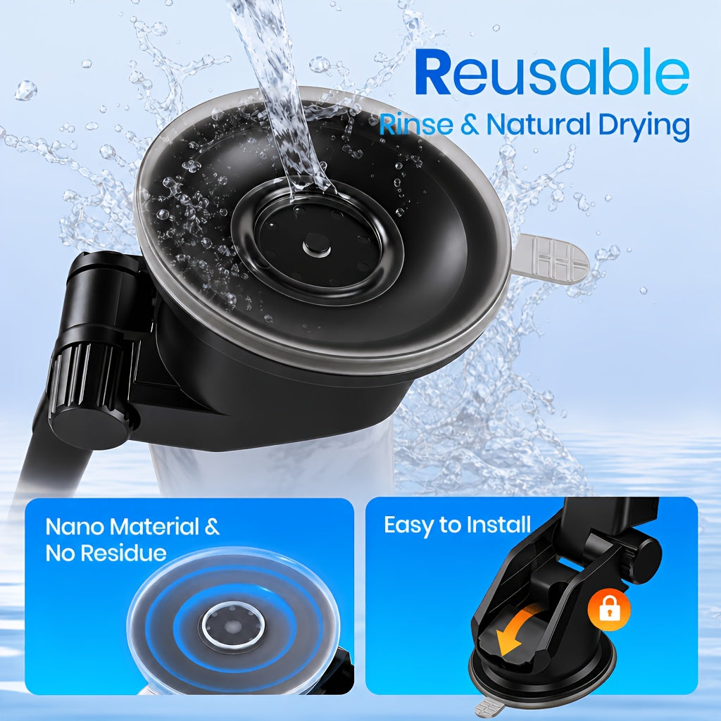 Phone Holder for , Adjustable Phone Mount for with Suction Cup Base, Powerful Suction Cell Phone Mount, Automobile Phone Mount for All Phones, Accessories-Great Gift Choice for Driver Friends