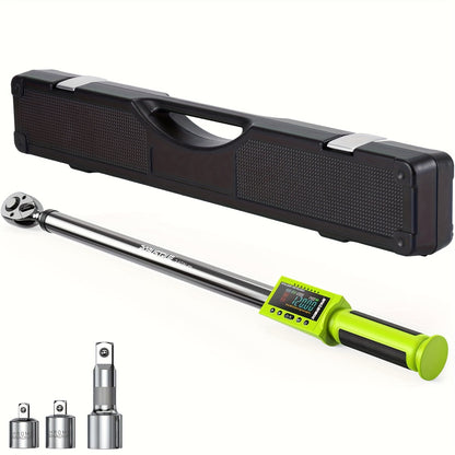 Robustrue 1/ 2" Drive Digital Torque Wrench 17-340Nm (12.5-250.8ft-lb) +-2% Accuracy - Electronic Torque Tester W/ Auto Alert for Auto Repair & Industrial