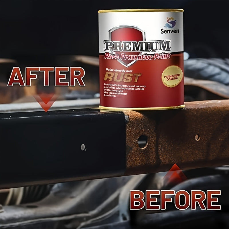 35 Fluid Ounces Remove Rust Rust-Stop And Corrosion Permanently Rust Preventive Coating Anti-Rust Automotive Rust Reformer for Metal & Seal, Rust Converter Non-Porous Protective Barrier Black Metallic Paint