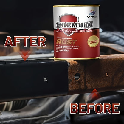 35 Fluid Ounces Remove Rust Rust-Stop And Corrosion Permanently Rust Preventive Coating Anti-Rust Automotive Rust Reformer for Metal & Seal, Rust Converter Non-Porous Protective Barrier Black Metallic Paint
