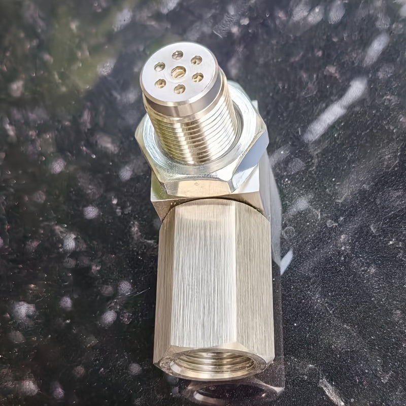 90-Degree Stainless Steel Sleeve Adapter, Universal Three-Way Expansion Connector, Suitable for M18 × 1.5 Oxygen Sensors - Compatible with Closed-Loop Frequency, Offers Catalytic Aging Protection, Durable Repair Tool