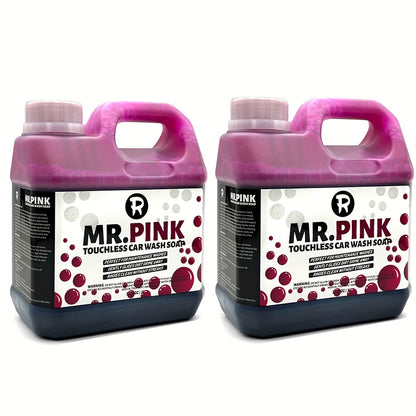Pink Car Pre Wash Foam Touchless Bug Tar Remover Ph Neutral Snow Foam for Safe DIY Detailing Pre Soak Before Contact Wash Safe for Ceramic Coating (340oz)