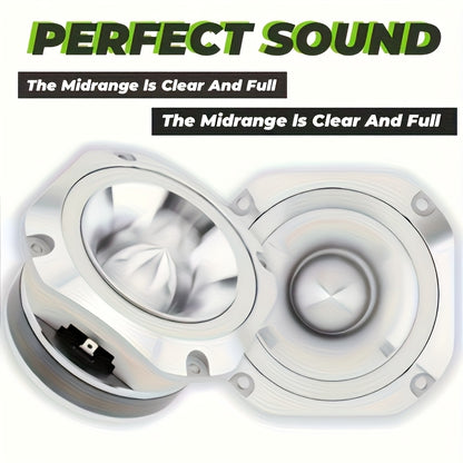 This Is a 600W Aluminum Frame Bullet Tweeter Unit, Measuring 4 Inches And Rated at 6 Ohms. It Features a Chrome End And Is Designed for Stereo Use, Providing High-Quality Sound for Car Audio Systems. It'S a High-Fidelity Super Tweeter That Is Easy T