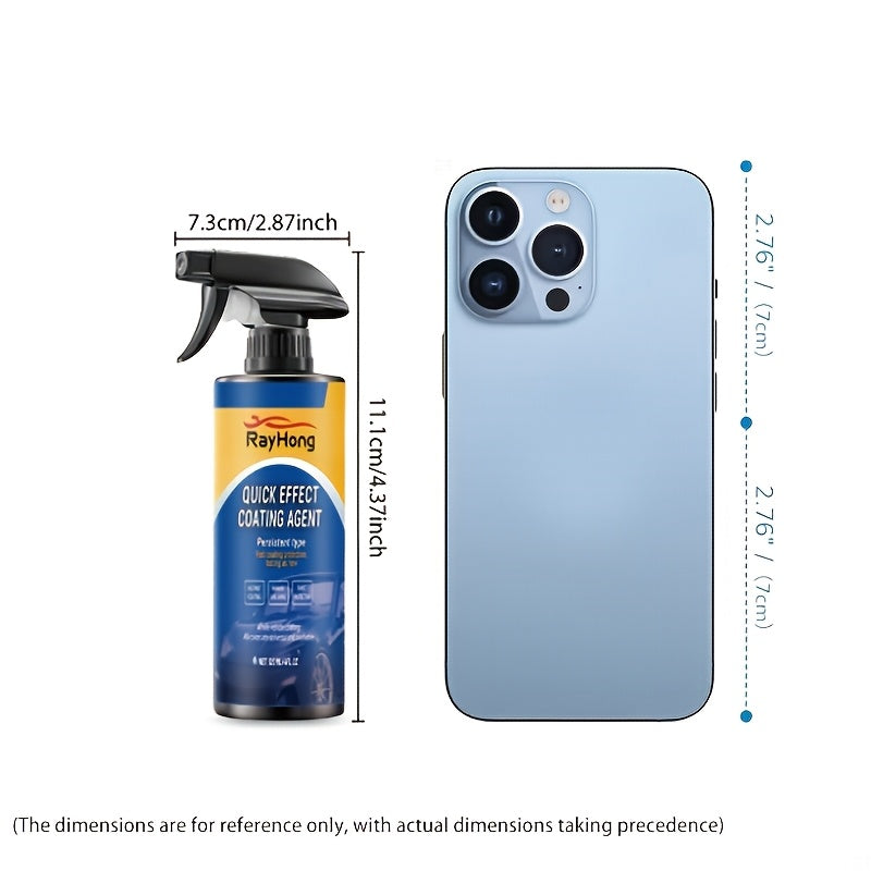 16.03oz/20.29oz/ 32.06oz/40.58oz/48.08oz Quick Effect Car Coating Spray, Waterless Wash Polish, Paint Protection And Glass Cleaner- Suitable for All Vehicle, Car Maintenance Supplies, Car Accessories, Shiny Car Stuff