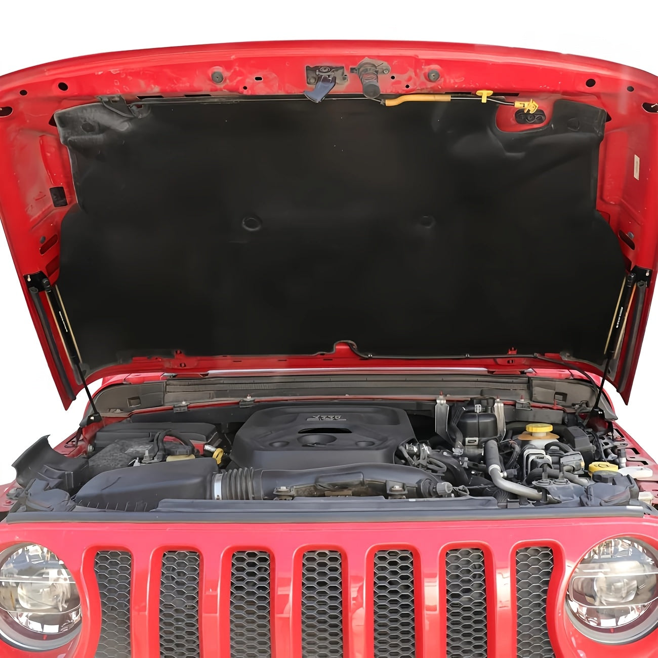 Suitable for 2018-2026 Jeep for Wrangler JL & Gladiator JT 2/4Door-Car Engine Hood Support, Steel Material Car Accessories Quick-Release Hood Gas Spring Strut Replacement Stabilizer Shock Absorber Set Auto Accessories
