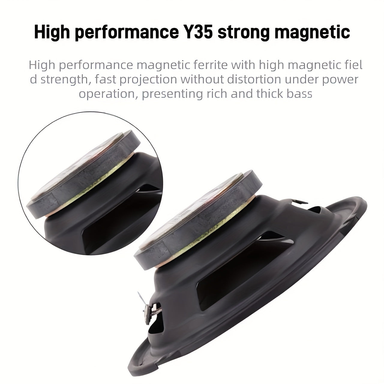 KELUNEGLO 6.5 Inch 400W Car Coaxial Speakers Stereo Car Door Hifi Full Range Speakers High-Quality Rubber Edges, Powerful Magnets, Truck Speakers Car Door Music Audio System Upgrade Universal Fits for Ford, for CHEVROLET, for TOYOTA, for HONDA, Etc.