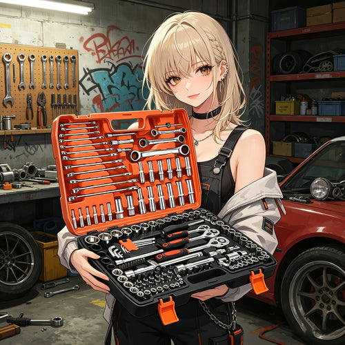 151 Professional Automotive Tool Kit - High-Quality Set for Repairing Cars, Bicycles, And Motorcycles - Compact, Portable, All-In-One Solution Featuring Ratchet Wrench And Multiple Screwdriver Sets, No Battery Included