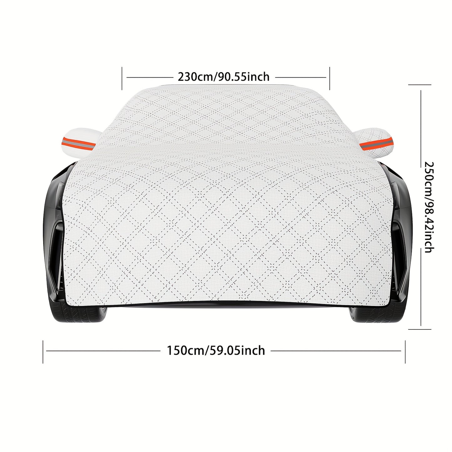 Car Snow Shield Front Windshield Snow Cover Frost Frost Windshield Windows Four Seasons Universal Thickened Cover Cloth Sunshade Cover for Cars Windshield Sunshade