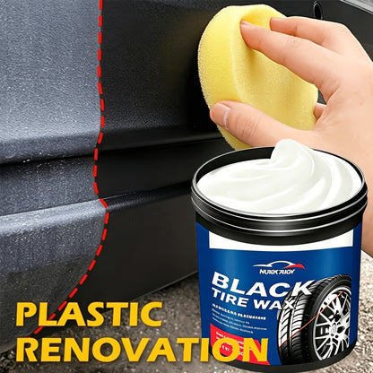 Heavy-Duty Multi-Purpose Plastic & Rubber Repair Paste Suitable for Cars, Tires, Wheel Hub Refurbishment - DIY Anti-Crack & Anti-Aging Protectant, Tire Shine Gel, Restorer for Auto Interior, Furniture Repair, Formula
