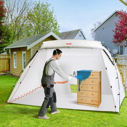 VEVOR Spray Paint Shelter Spray Paint Tent 90*62*62in/120*84*72in Portable Paint Booth DIY
