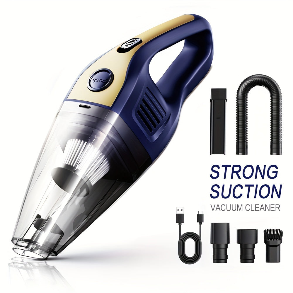 [Powerful Car Vacuum Cleaner] Powerful 5000pa Strong Suction Handheld Wireless Car Vacuum Cleaner | USB Charging, Long Working, For Cars, Homes, Offices, Pet Hair Cleaning - Car Accessories For Men Women