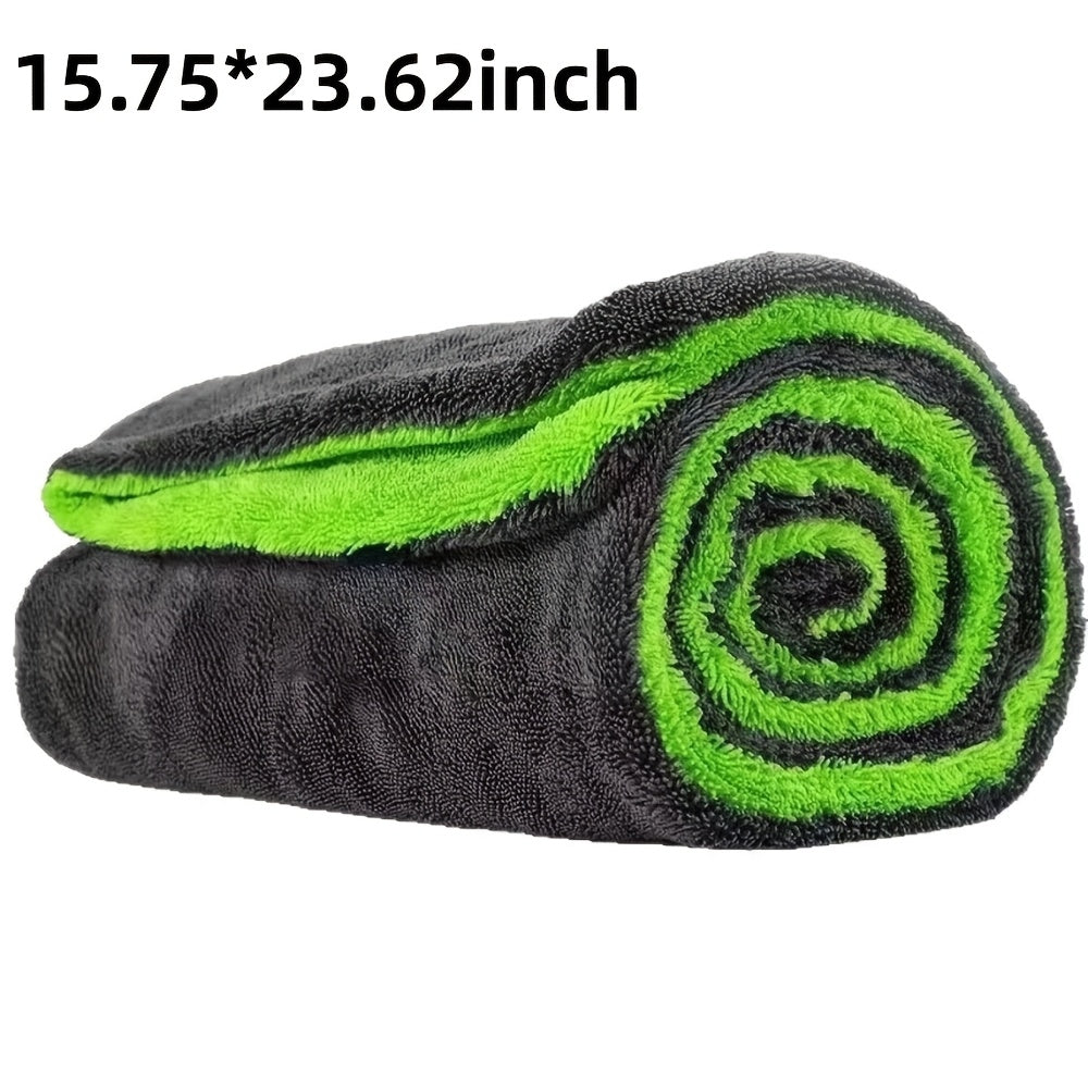 High Absorbency - Dual-Sided Microfiber Car Drying Towel | 1400GSM Size 15.75"x23.62" - Twisting Yarn Technology, Scratch-Free, Machine Washable for Car Cleaning & Dryer, Car Washing Equipment Accessories, Microfiber Towel