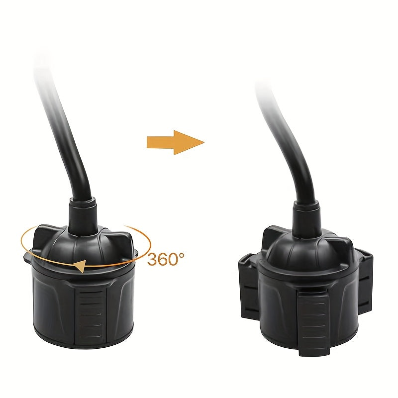 360° Rotating Cup Phone Holder, No Shaking, Adjustable And Retractable Car Phone Holder, for All Smart Phone,  Fit for Car And Truck.