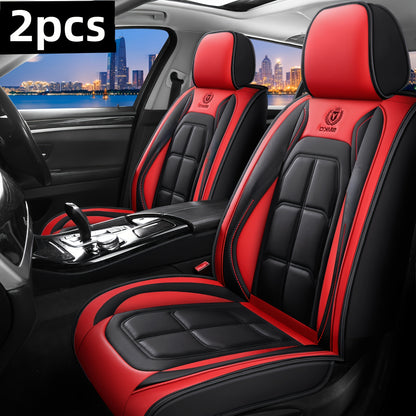 1pc, 2pcs, 5pcs, Advanced Faux Leather Car Seat Cover, Imitation Faux Leather Car Seat Cover, Protective Seat Cover, Suitable For Cars, SUVs, Vans And Trucks, Dirt-resistant, Send Gifts To Relatives