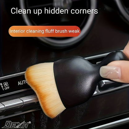 Set of 8 Car Detailing Brushes, Including Tools for Cleaning The Interior, Wheels, Air Vents, And Engine Areas, Featuring 3 Detailing Brushes, 3 Wire Brushes, And 2 Soft Brushes