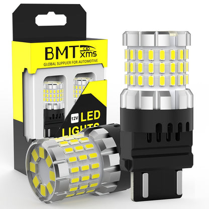 2pcs 3157 3156 3057 4114 4157 P27/7W for Brake Light Bulbs Stop Tail Parking Lights Bulbs Reverse Lights Bulbs Backup Bulbs Turn Signal Bulbs DRL Light Bulbs White Red Amber Yellow Super Bright