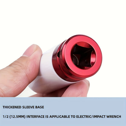 5pcs 1/2"""" Lug Nut Socket Set - Protect Your Tires And Wheels With Deep Impact Sockets