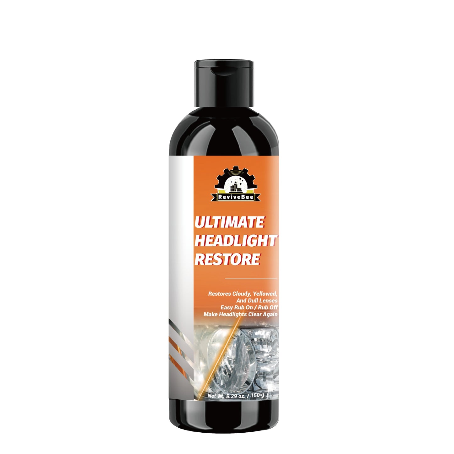 Automotive Headlight Repair Kit - Quick Refurbishment Solution, No Polishing Required, Instantly Clear Cloudy Lenses, Enhances Visibility & Brightness, Easy-to-Use Restoration and Care Kit for Car Headlight Maintenance, Headlight Cleaner