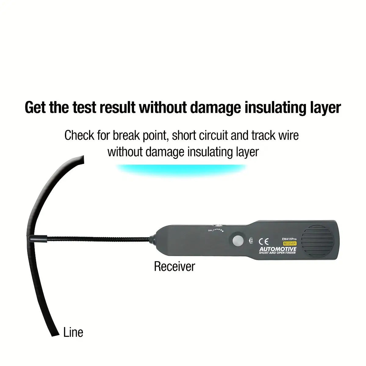 Car Short Circuit and Open Circuit Finder EM415PRO Car Short Circuit Detector Car Repair Tool Detector for Tracing Cables or Wires