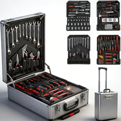 899/52pcs Professional Tool Set, Multi-functional Toolbox, Portable Design, For Home And Car Repair, A Tool Set For Enthusiasts And Professionals, A Gift For Friends, Local Shipping