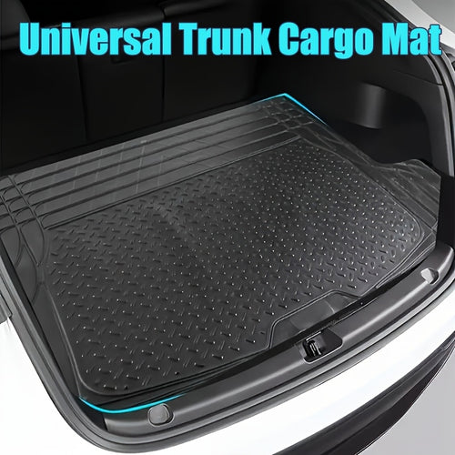 Vehicle Mat Universal Fit Trunk Cargo Liner All Weather Protection Seat Back Protector Trim-to-Fit Trunk Mat Compatible with Most Cars SUV Sedan