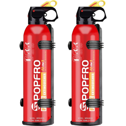 Portable Fire Extinguisher | Home, Garage, Kitchen, Car Four-in-One Small Fire Extinguisher | for Electrical, Textile Non-toxic, Easy to Clean | Wall-mounted
