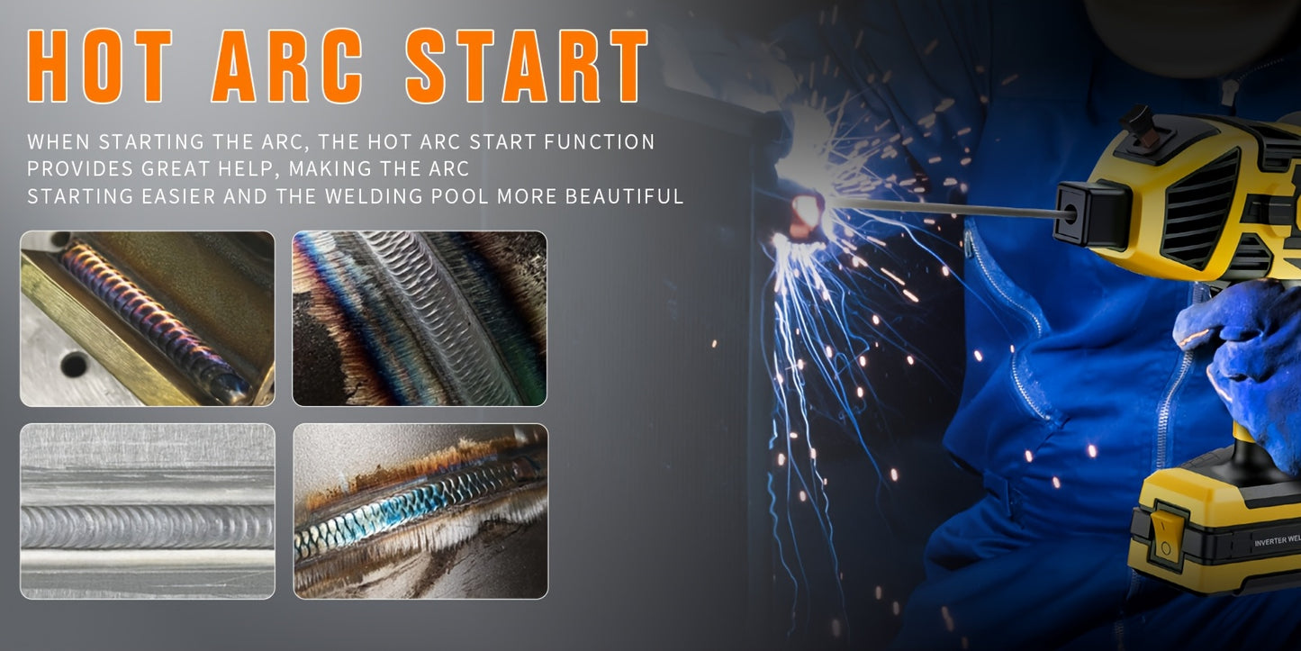 Portable Welder, 110V Handheld Welder with IGBT Inverter, 6-Level Adjustable Current, Portable Arc Welding Torch
