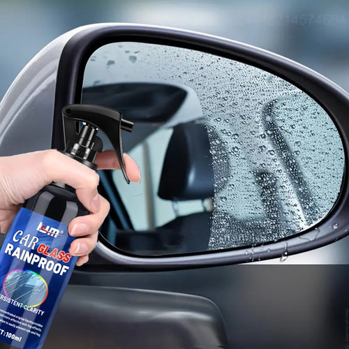 Anti-Rain Glass Coating - Hydrophobic Spray for Windshield & Mirrors, Improves Visibility & Repels Water for Safer Driving, Polishing and Waxing Kit