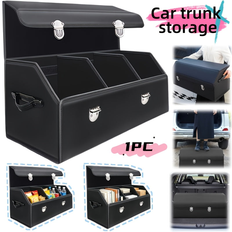 Versatile Car Trunk Organizer with a Spacious Design, Collapsible for Easy Storage, Perfect for Keeping Decorative Items And Practical Tools Neatly Arranged