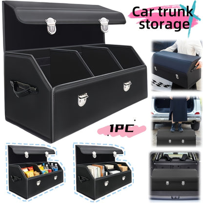 Versatile Car Trunk Organizer with a Spacious Design, Collapsible for Easy Storage, Perfect for Keeping Decorative Items And Practical Tools Neatly Arranged