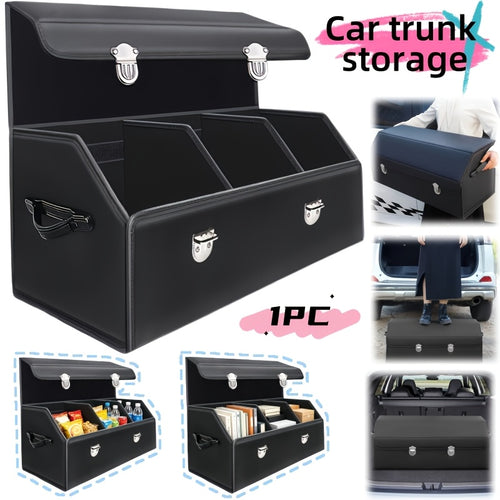 Versatile Car Trunk Organizer with a Spacious Design, Collapsible for Easy Storage, Perfect for Keeping Decorative Items And Practical Tools Neatly Arranged