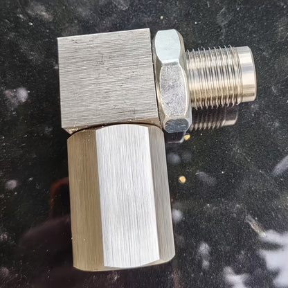 90-Degree Stainless Steel Sleeve Adapter, Universal Three-Way Expansion Connector, Suitable for M18 × 1.5 Oxygen Sensors - Compatible with Closed-Loop Frequency, Offers Catalytic Aging Protection, Durable Repair Tool