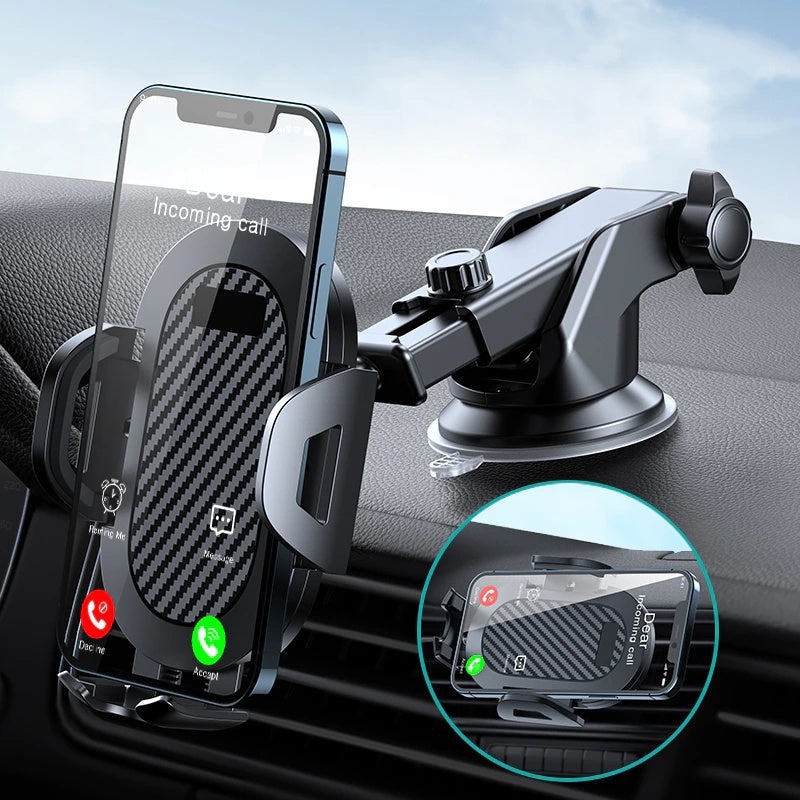 Universal Car Dashboard Phone Holder | Adjustable, Compatible with All Mobile Phones, ABS Material, For Safe Navigation and Hands-free Calling - A Gift for Yourself