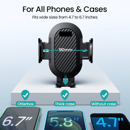 Universal Car Dashboard Phone Holder | Adjustable, Compatible with All Mobile Phones, ABS Material, For Safe Navigation and Hands-free Calling - A Gift for Yourself