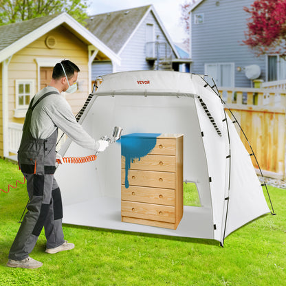 VEVOR Spray Paint Shelter Spray Paint Tent 90*62*62in/120*84*72in Portable Paint Booth DIY