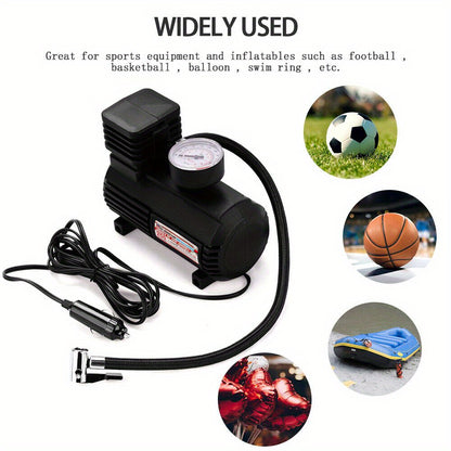 Heavy Duty 12V Portable 250PSI Car Tyre Auto Tire Inflator Pump Air Compressor