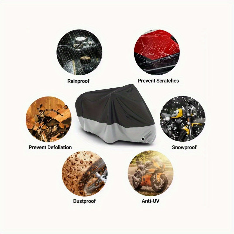 S/L Motorcycle Covers, Motorbike Full Cover Outdoor Rain Cover, Car Additions Motorbike Additions Motorcycle Cover Waterproof Outdoor with Lock-Hole
