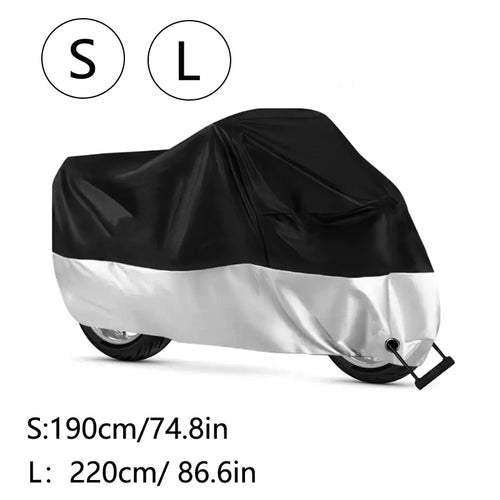S/L Motorcycle Covers, Motorbike Full Cover Outdoor Rain Cover, Car Additions Motorbike Additions Motorcycle Cover Waterproof Outdoor with Lock-Hole